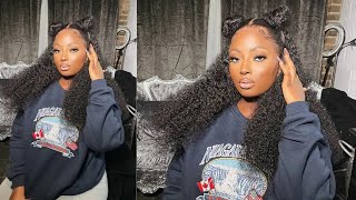 How To Install A Deep Curly Lace Front Wig!! Ft Mslynn Hair