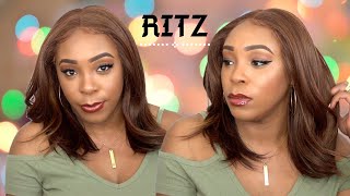 Zury Sis Prime Human Hair Blend Soft Swiss Lace Wig - Pm Frontal Lace Ritz --/Wigtypes.Com