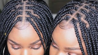 Omg, Look At This Wig Under $100!!! Realistic & Knotless 2 Minute Box Braids | Feat Besthairbuy