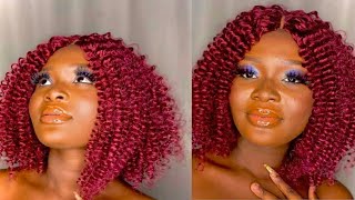 Diy Curly Crochet Wig Using Xpression Braiding Hair/ How To Curl Braiding Hair