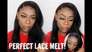 Affordable Kinky Straight Full Lace Wig! | Perfect Lace Melt | Hairspells