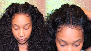 Flawless Natural  Curly Lace Wig/Frontal Application