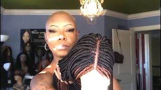 Just A Woman With Alopecia Trying On Braided Wigs . I Use Bold Hold. Give Me A Pass On My Makeup