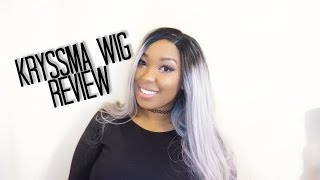 Storm Is That You? Kryssma Ombre Grey Wig Review| Curly Monroe