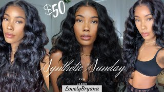 $50 Bomb Body Wave Lacefront | Synthetic Sunday | Lovelybryana X Fnh