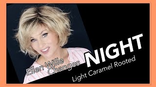 Ellen Wille Changes Night Wig Review | Light Caramel Rooted | Wavy Bob!