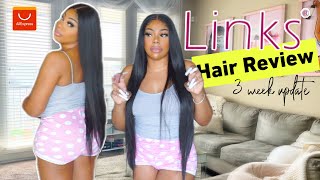Hair Review | 32 In Straight Hair Wig | Links X Aliexpress