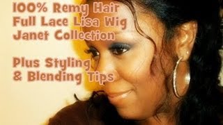 100% Remy Hair Full Lace Lisa Wig By Janet Collection Review ~ Plus Styling Tips ℒℴѵℯ