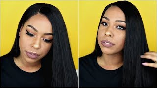 180% Density Indian Remy Hair 360 Lace Wig | Natural Straight [360Ns02] | Wowebony