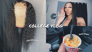 College Vlog: Busy Week In My Life, Wig Sale Prep + Horrible Weather | Gsu