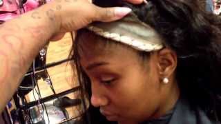 Slight Tutorial - Full Lace Wig Sew In