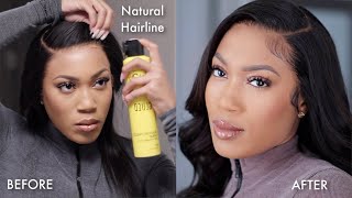 Best Lace Wig Install For Beginners | Start To Finish | Natural Silk Press/Blowout