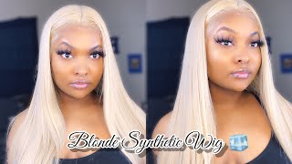 The Best Blonde Synthetic Wig From Amazon ?? | Install Start To Finish