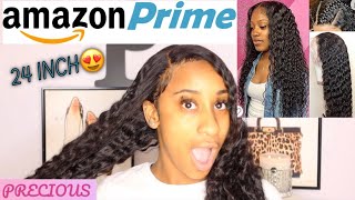 Amazing Amazon Prime Wig Review | 24Inch Full Lace, Deep Wave Human Hair, Pre-Plucked Wig!