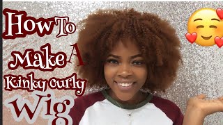 How To Make A Crochet Wig With Braiding Hair From Scratch/ Under 5$