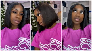 My First Lace Closure "Bob" Wig Install Ft: Luvme Hair