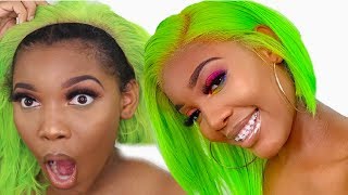 Revealing The Tea On This Alibaba Hair Vendor / Slime Green Lace Frontal Wig Install