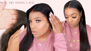 Real Hd Lace Wig | Super Fine Skin-Melt Hd Swiss Lace Wig | Hairvivi Clean Bleached Frontal