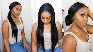 28 Inch Synthetic Wig???  Zury Sis Beyond Synthetic Hair Lace Front Wig- Byd Pony H Ione
