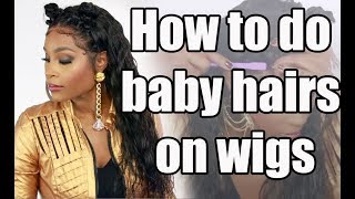 How To Do Baby Hairs On Wigs! Half Up Do And More Ft Chinalacewig 370 Lace Wig