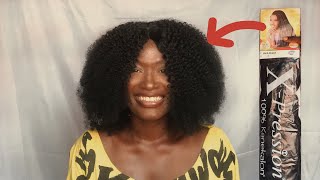 How To Make A Curly Wig Using Expression Braiding Hair/Attachment | How To Curl Braiding Hair