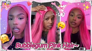 Strawberry Red Velvet Hair  | 613 Wig Dye To Pink Color Lace Frontal Wig Reviewed Ft.#Ulahair