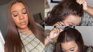 Yaki Honey Brown Lace Wig I Tinted Transparent Lace, No Glue, No Bleaching Needed I Rpgshow