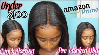 Pre-Plucked Amazon Prime 13X6 Lace Frontal Wig | Under $100 Realistic Wig Install | Ft Mssugar Hair