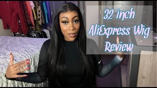 32 Inch Lace Wig X Luvin Hair On Aliexpress Review 250% Density