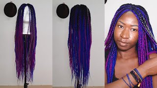Diy Box Braided Crochet Wig Using Xpression Braiding Hair Belle_Graciaz