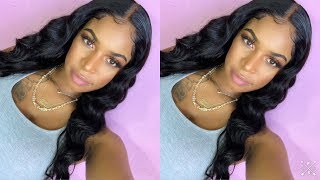 Pre Plucked 360 Full Lace Front Wig | Natural Wave Wig Install | Amazon Wig | Unice Hair