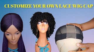 How To:Sew/Attach A Swiss Lace Net To A Wig Cap/Wig Construction/Beginner Friendly/Diy 2X4 Lace Cap