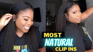 Wow! The Most Natural Kinky Straight Clip Ins | Amazing Beauty Hair
