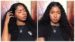 Grwm | Affordable Brazilian Curly 13X6 Lace Front Wig | Curly Hair Routine | Nemer Aliexpress Wig