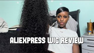 Cheap 32 Inch  Curly Wig | Aliexpress Wig Review And Unboxing | Pretty Diary Official Store