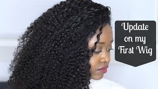 Update On My Full Lace Wig From Aliexpress  (Requested)| Flawlesshairstyle