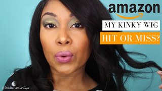 Amazon Wigs | Amazon Wig Review | Amazon Wigs Lace Front | Kinky Wigs | This Bahamian Gyal