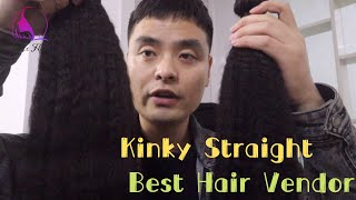 Remy Vs Virgin Kinky Hair Bundles, Kinky Straight Hair Wig Vendor