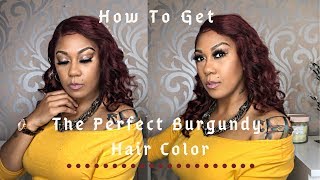 The Perfect Burgundy Tutorial | Full Lace Wig | Ft. Poshlife Hair