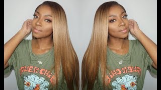 Brown Girl Blonde Silk Top Frontal Wig | April Lace Wigs