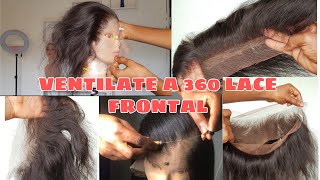 Step By Step: How To/Diy A 360 Lace Wig Ventilation. Beginner Friendly Tutorial