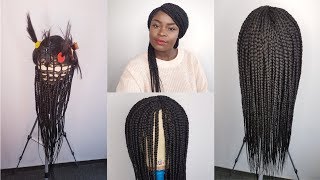 How I Transform My Old Cheap Synthetic Wig Into A Realistic Box Braid Wig!