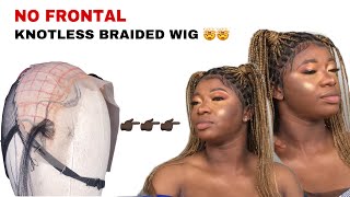 Diy No Frontal Knotless Box Braid Wig