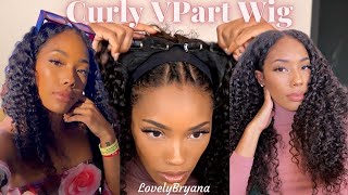 No Leave Out? Real Scalp V Part Curly Wig Ft Unice Hair X Lovelybryana