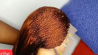 (Diy) No Lace Frontal Free Style Braided Wig For Beginners.