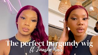 The Perfect Burgundy Wig | Install With Me From Start To Finish Ft Tinashe Hair