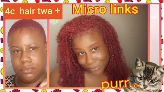 How To: Microlinks On Short Hair-Part 1  #Thetanzytechnique Creator Tanzythetrophy