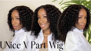Easy Natural V-Part Wig For Beginners! U-Nice - *No Lace | No Glue*