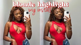 The Most Gorgeous Blonde Highlight Water Wave Wig! Ft. Vshow Hair | Stephanie Moka