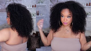 Style With Elle In My Pregnancy Ft. Sunber Hair Kinky Curly Lace Frontal Wig